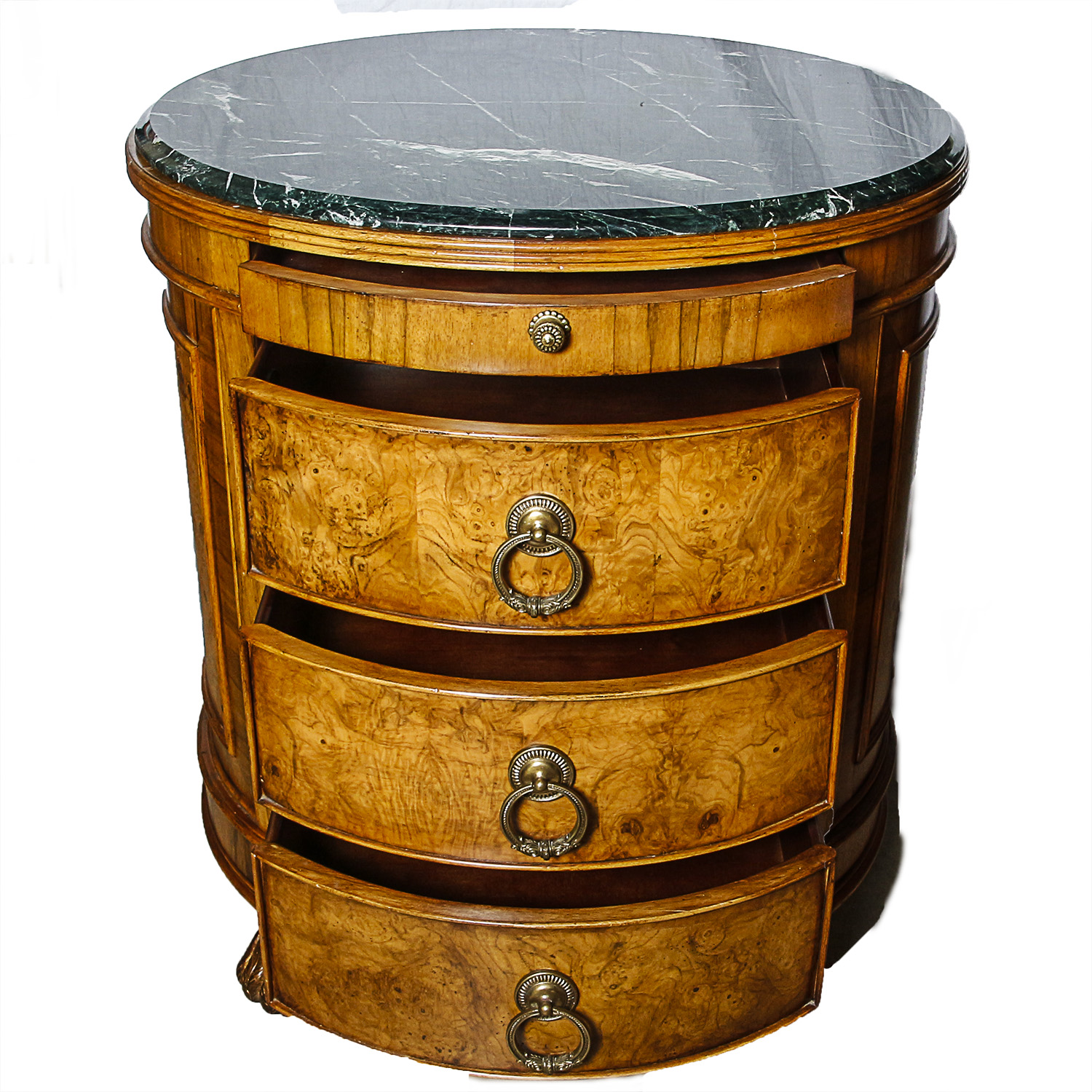 French Empire Style Marble Top Nightstand by Ferguson Copeland EBTH